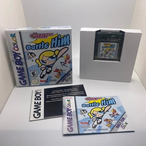Powerpuff Girls Battle Him - GBC - Complete CIB - Dry Battery - DOES NOT SAVE