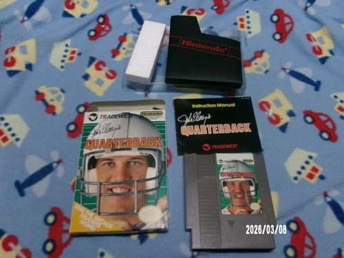 #879 John Elway's Quarterback (Nintendo NES) CIB Great Shape!