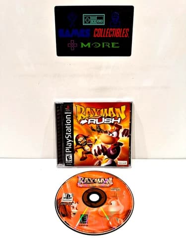 Rayman Rush (Sony PlayStation, 2002) PS1 Complete w/ Manual Fully TESTED CIB