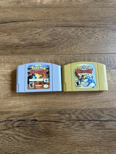 AUTHENTIC Pokemon Stadium 1 Pokemon Stadium 2 SET Nintendo 64 N64 Tested