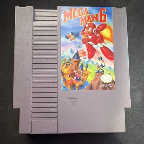 Mega Man 6 (Nintendo NES) Mega Man Series Game Cartridge NTSC-U/C (US/Canada)