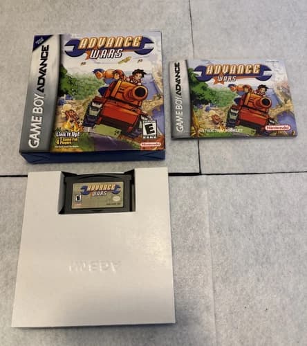 Advance Wars Game Gameboy Advance 2001 Tested, in box, with Instruction Booklet