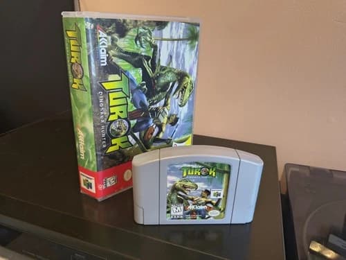 Turok: Dinosaur Hunter Nintendo 64 N64 Authentic, W/ Manual And Custom Box