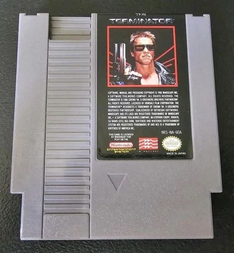 Nintendo Nes The Terminator Authentic & Tested