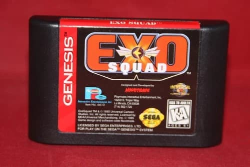 Exo Squad (Sega Genesis, 1995) Authentic Game Cartridge