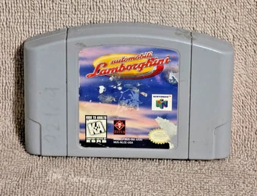 NINTENDO 64 Game AUTOMOBILI LAMBORGHINI N64 TESTED FREE SHIPPING! GENUINE!
