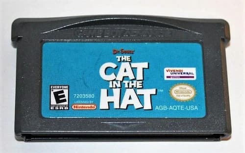 DR. SEUSS' THE CAT IN THE HAT NINTENDO GAMEBOY ADVANCE SP GBA GAME