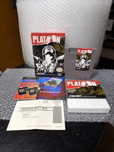 Platoon Nintendo NES Complete With Box And Inserts No Sleeve Fast Shipping