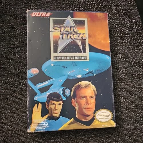 Star Trek: 25th Anniversary (Nintendo NES, 1992) CIB Box Manual and Cart.