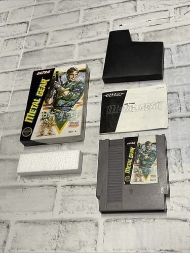 Metal Gear (Nintendo NES, 1988) Complete CIB Game w/ Box Manual Authentic Tested