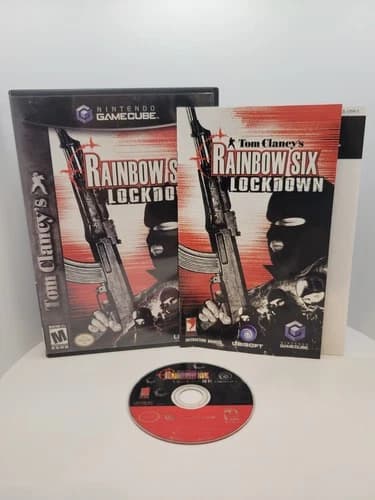Tom Clancy's RAINBOW SIX LOCKDOWN Nintendo GameCube Authentic Tested CIB
