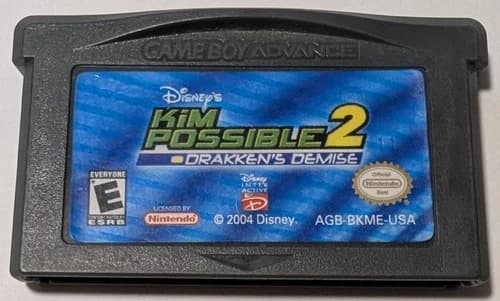 Kim Possible 2 Drakken’s Demise Nintendo Game Boy Advance Cleaned & Tested Works