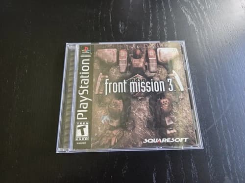 Front Mission 3 PS1 PlayStation CIB Complete Squaresoft Tested Working