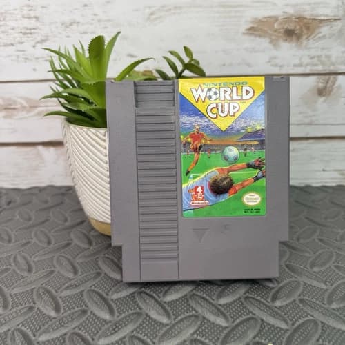 Nintendo World Cup ( Nintendo NES 1990) Authentic Cartridge Only CLEANED TESTED