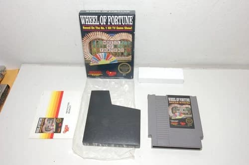 Wheel of Fortune, NES, Complete in Box w/ Game/Manual/Sleeve/Foam, Nintendo