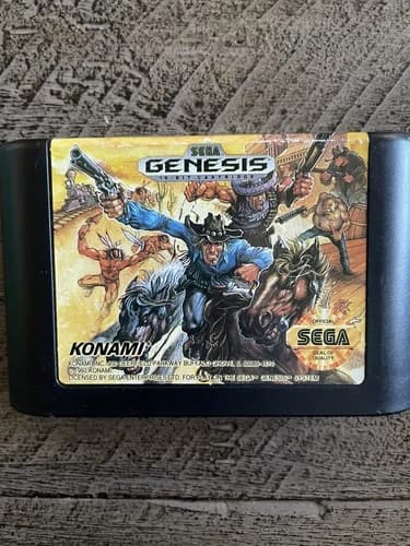 Sunset Riders (Sega Genesis, 1992) tested authentic