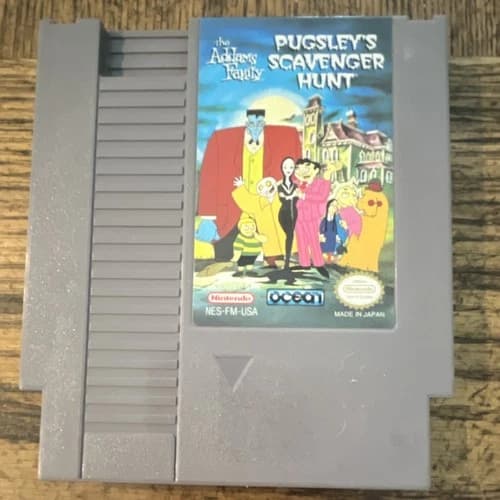 Ocean Addams Family Pugsley's Scavenger Hunt Nintendo NES NTSC-U/C US/Canada