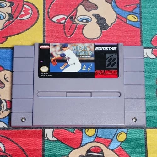 Nolan Ryan's Baseball (Super Nintendo) SNES Authentic/Cleaned/Tested Game
