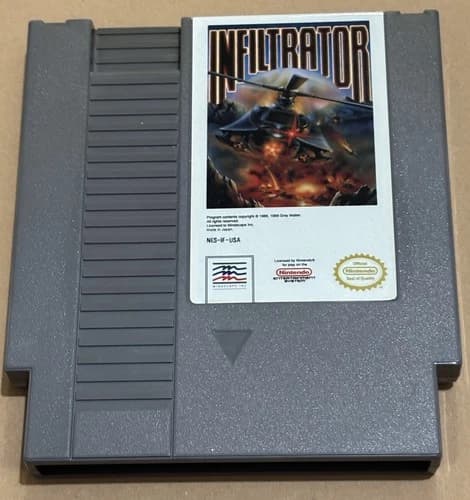 Nintendo NES Infiltrator (Cleaned, Tested & Working)
