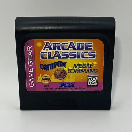 Arcade Classics (Sega Game Gear, 1996) Authentic Cartridge Only Tested