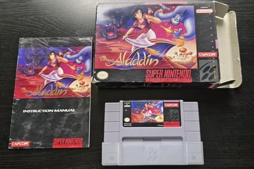 Disney's Aladdin SNES CIB Complete In Box - Super Nintendo