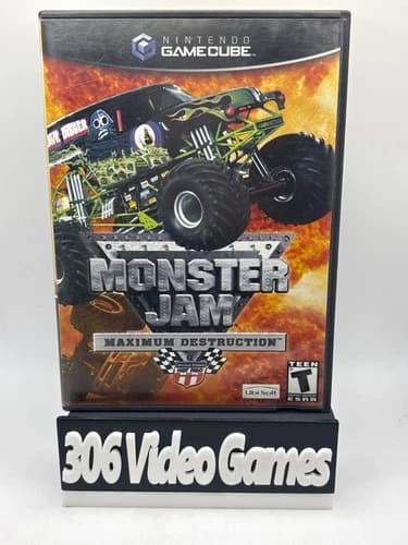 Monster Jam Maximum Destruction Nintendo Gamecube Game CIB Tested