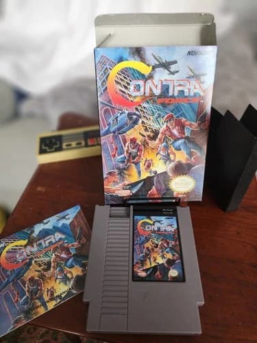 NES Contra Force Complete In Box CIB Nintendo Konami Manual Rare Authentic 1992