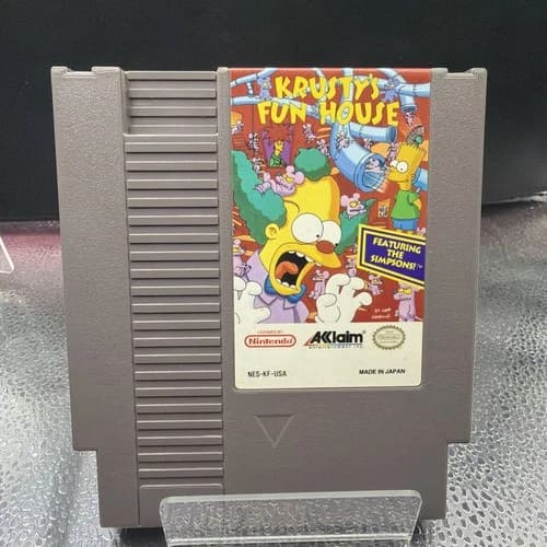 Krusty's Fun House (Nintendo Entertainment System, 1992) NES Tested Working