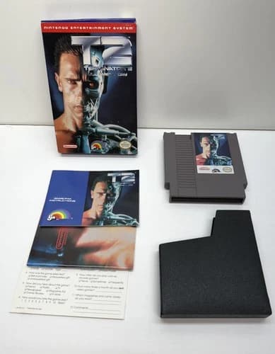 Terminator 2: Judgment Day, T2 Nintendo NES LJN Complete, CIB, USA