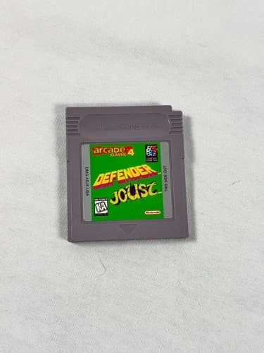 Nintendo Gameboy Arcade classic 4 Defender Joust game tested