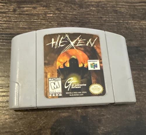 N64 Hexen Game Cartridge Tested And Working Authentic Nintendo