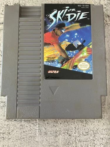 Ski or Die (NES, 1990) Cartridge - Authentic - Cleaned & Tested