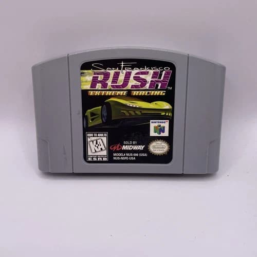 San Francisco Rush Extreme Racing (Nintendo 64, 1997) N64 TESTED