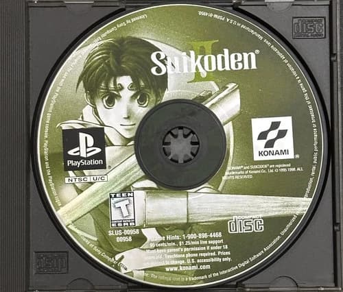 Sony Playstation Suikoden II NTSC 1999 Used Cleaned Tested Working PS1