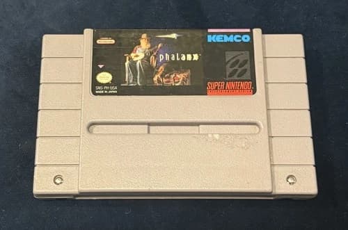 Super Nintendo SNES Phalanx Video Game Cartridge Nintendo 1992 Tested, Authentic