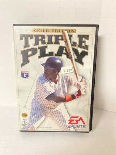 Triple Play Gold Edition (Sega Genesis 1996) 100% Complete in Box CIB Tony Gywnn