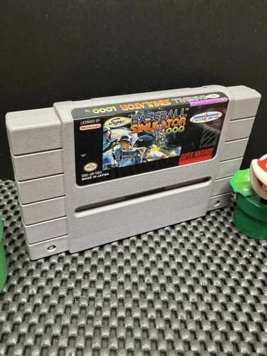 Super Baseball Simulator 1.000 (Super Nintendo, SNES, 1990) - Free Shipping