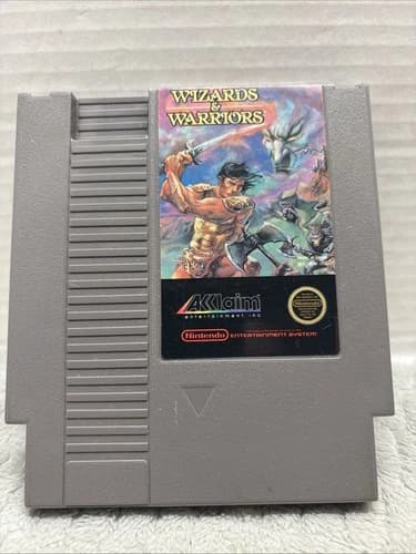 Nintendo NES Wizards & Warriors (Cleaned, Tested & Working)