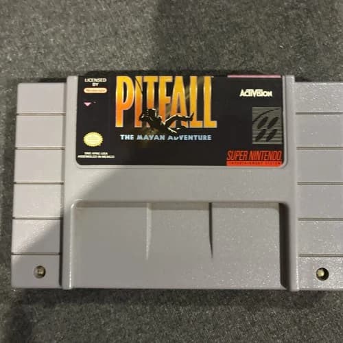 Pitfall the Mayan Adventure (Super Nintendo SNES, 1994) Authentic Tested