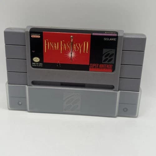 Super Nintendo Final Fantasy II 2 1993 SNES Cartridge Tested GAMEPLAY PICS