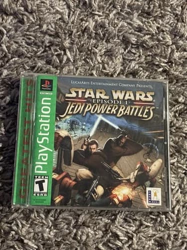 Star Wars: Episode I Jedi Power Battles 💫 PlayStation 1 PS1 💫 TESTED CIB NICE