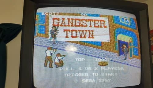 1987 Sega Master System Gangster Town CIB TESTED