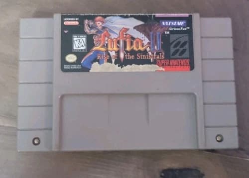 Lufia II 2 Rise of the Sinistrals (SNES, 1996) Super Nintendo Authentic, Tested