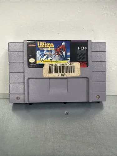 Ultima The False Prophet SNES 1993 Authentic Game Cartridge only - READ!