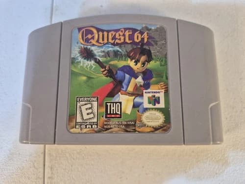 Quest 64 Nintendo 64 1998 N64 Authentic Cartridge Only