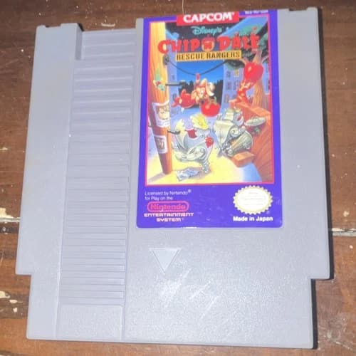 Capcom Disney's Chip 'N Dale: Rescue Rangers Nintendo NES Game Cartridge