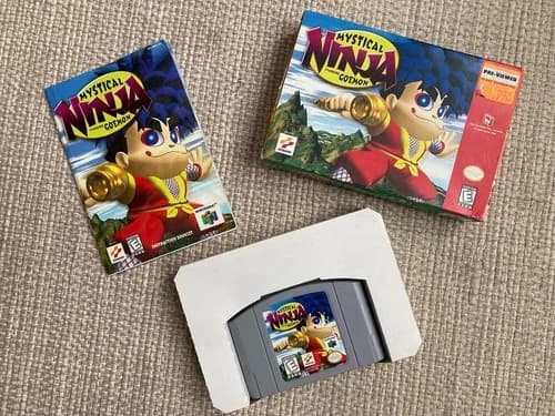 Mystical Ninja Starring Goemon with Box, Manual (Nintendo 64 N64, 1998)