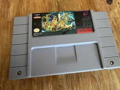 Rare E.V.O. Search For Eden EVO Super Nintendo SNES Tested Authentic Retro Game!