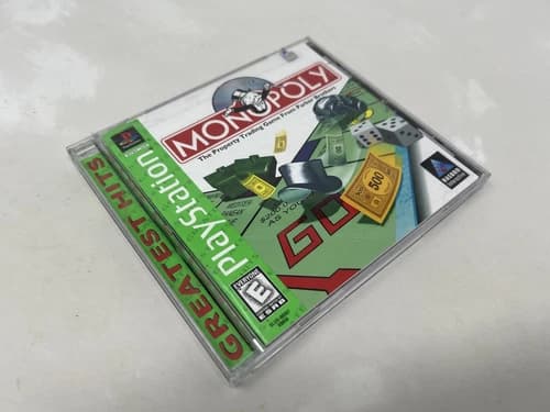 MONOPOLY GREATEST HITS Sony PlayStation PS1 Game Complete CIB