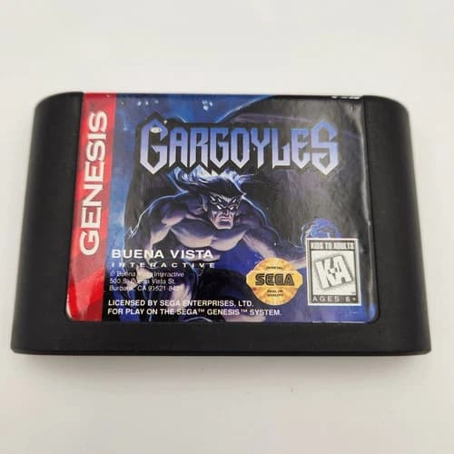 Gargoyles - Sega Genesis - Cart Only, Tested, Working, Clean, Authentic
